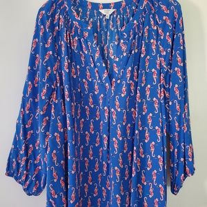 Crown and ivy 3 quarter length shirt